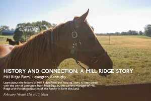 History and Connection: A Mill Ridge Story